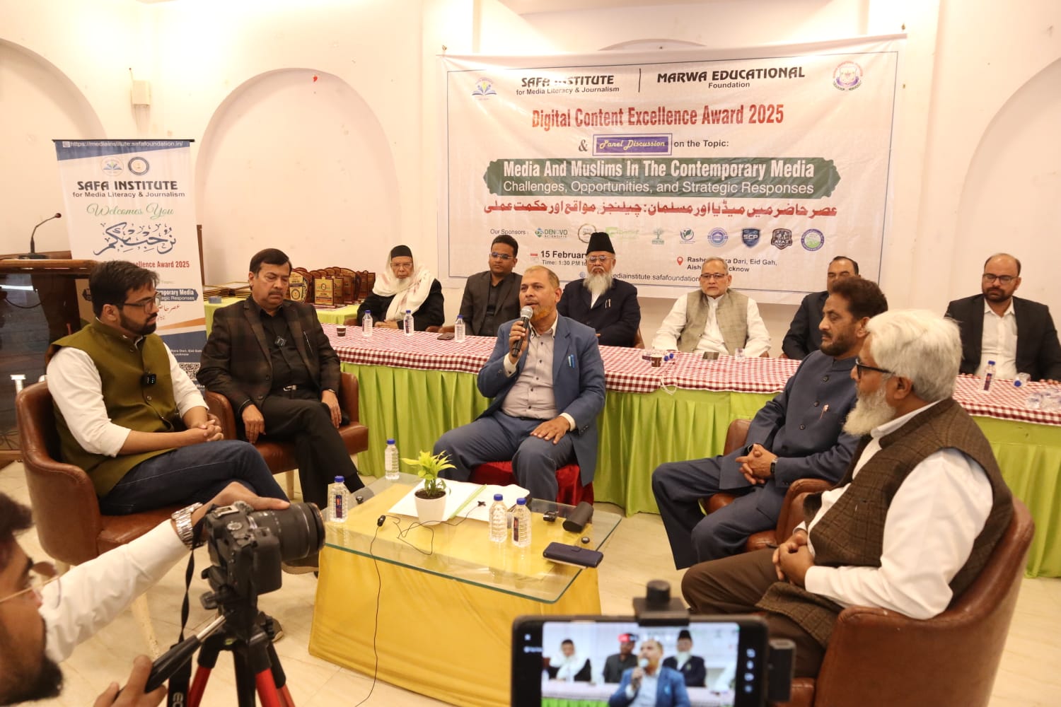 صفاانسٹی ٹیوٹ کے زیراہتمام عصرحاضرمیں میڈیااورمسلمان کے موضوع پر مذاکرہ