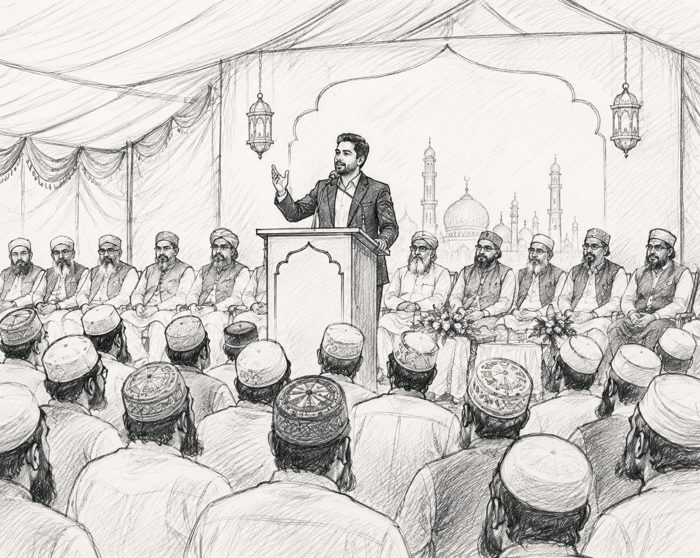 مقررین کی مجلس میں علماء کی تلاش