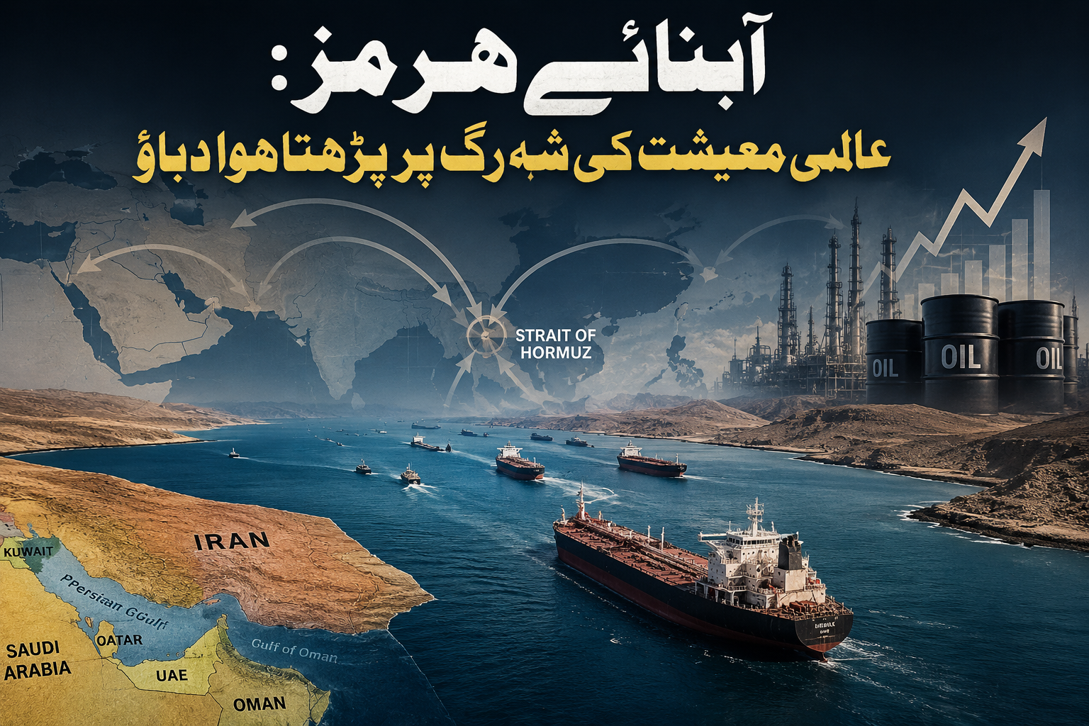 آبنائے ہرمز: عالمی معیشت کی شہ رگ پر بڑھتا ہوا دباؤ از :  شان محمد ندوی