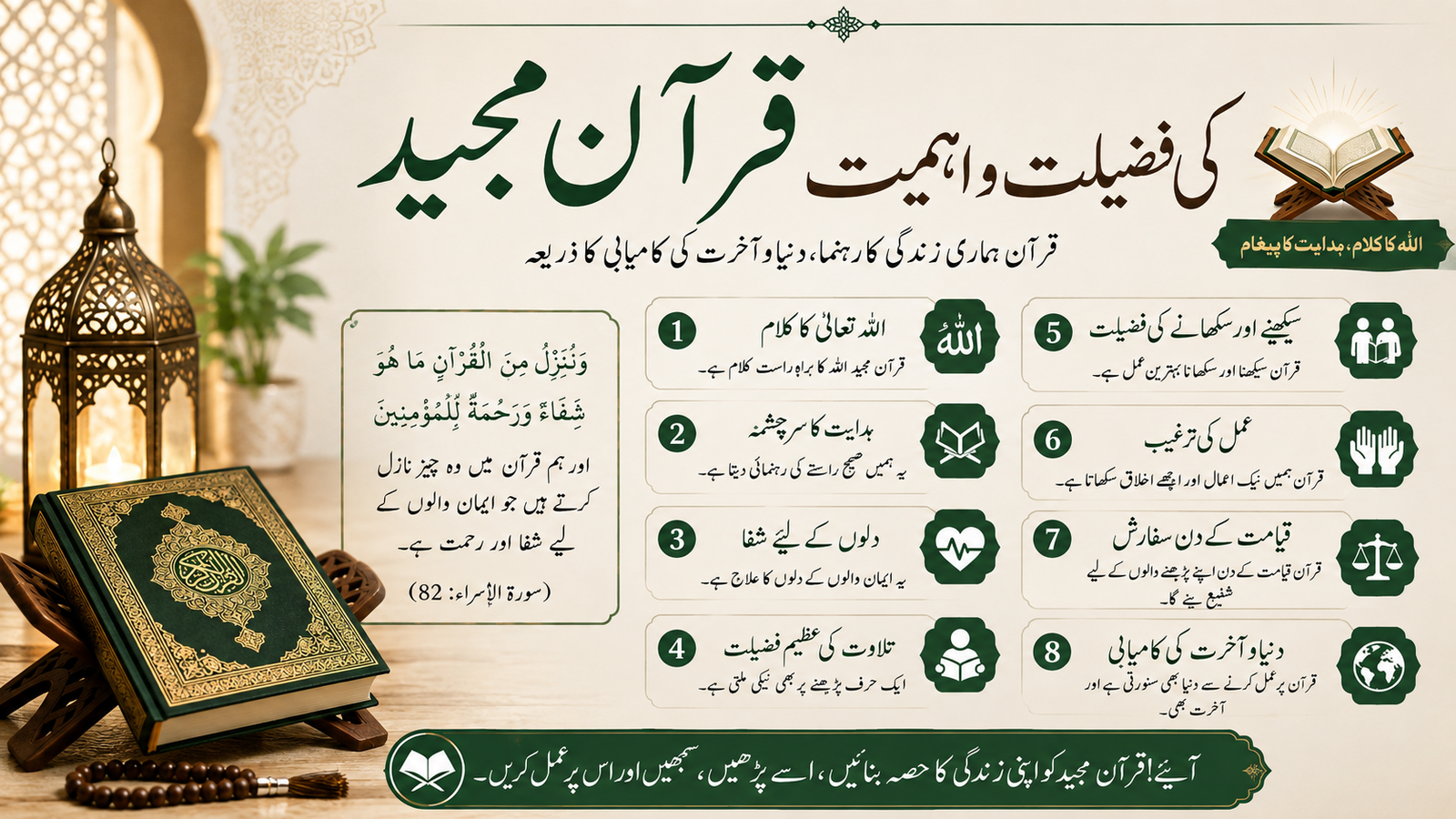 قرآن مجید کی فضیلت و اہمیت: 10 اہم باتیں جو ہر مسلمان کو معلوم ہونی چاہئیں