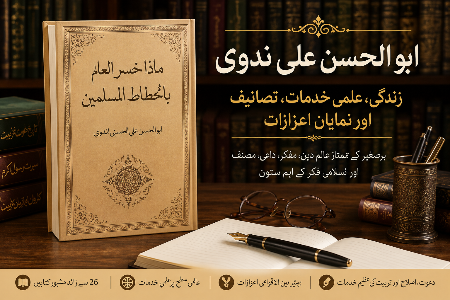 ابو الحسن علی ندوی: زندگی، 26 مشہور کتابیں اور علمی خدمات